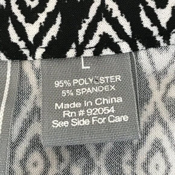 By Design Split Neck Tunic Women's Large Roll Tab Sleeves Stretch Knit Zipper - Picture 11 of 13